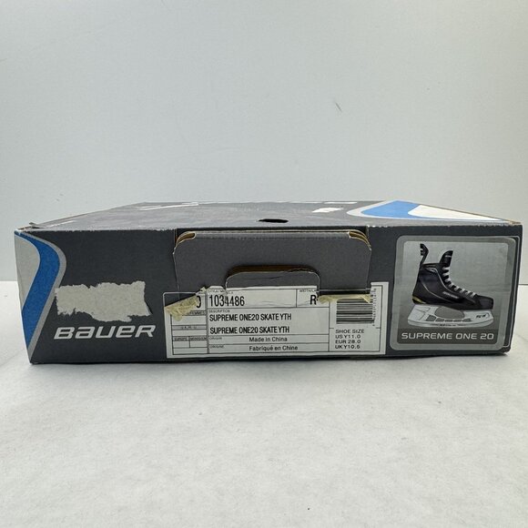 Bauer Supreme One20 Youth Ice Hockey Skates Size Y10 Pro TUUK Stainless Blade - Picture 11 of 16